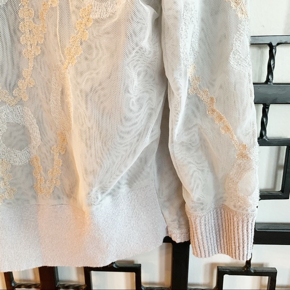 Nic + Zoe Sheer Embroidered Floral Lace Cardigan - Picture 7 of 9